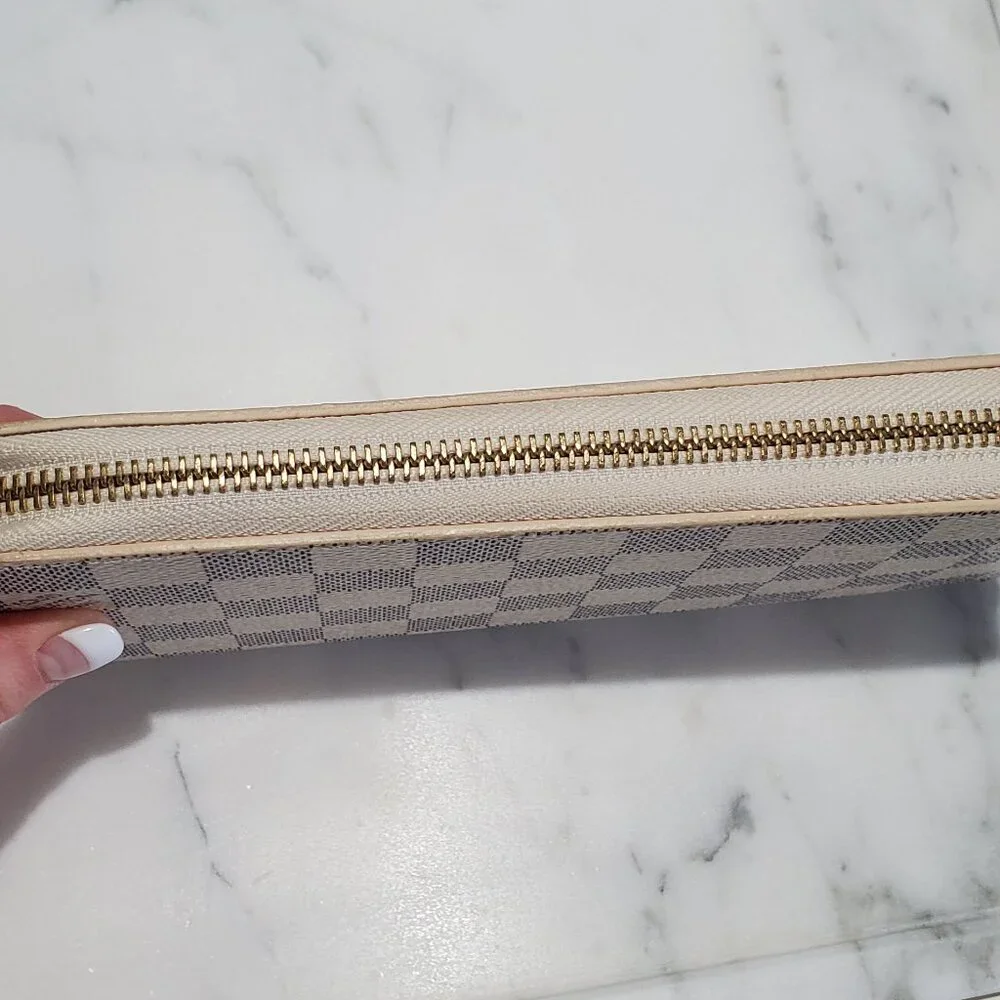 LV Damier Azur Zippy Wallet Louis Vuitton Authentic - Picture 10 of 16
